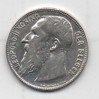 BELGICA DEL AÑO 1909 DE 1 FRANCO