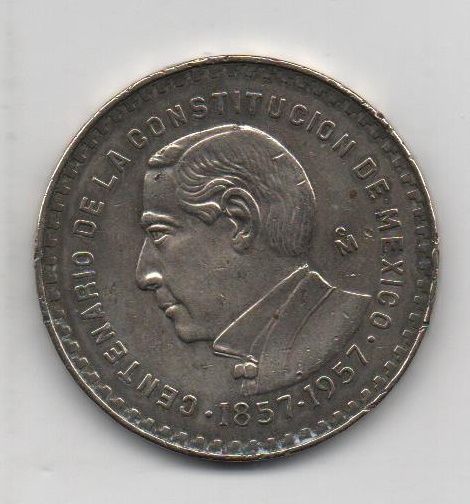 MEXICO DEL AÑO 1957 DE 1 PESO
